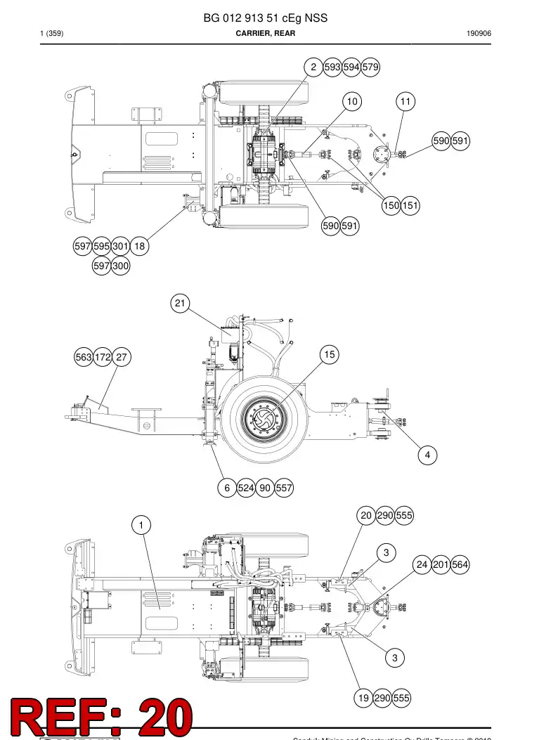BG00603361b BG 006 033 61b Bracket - Sandvik Technical Drawing