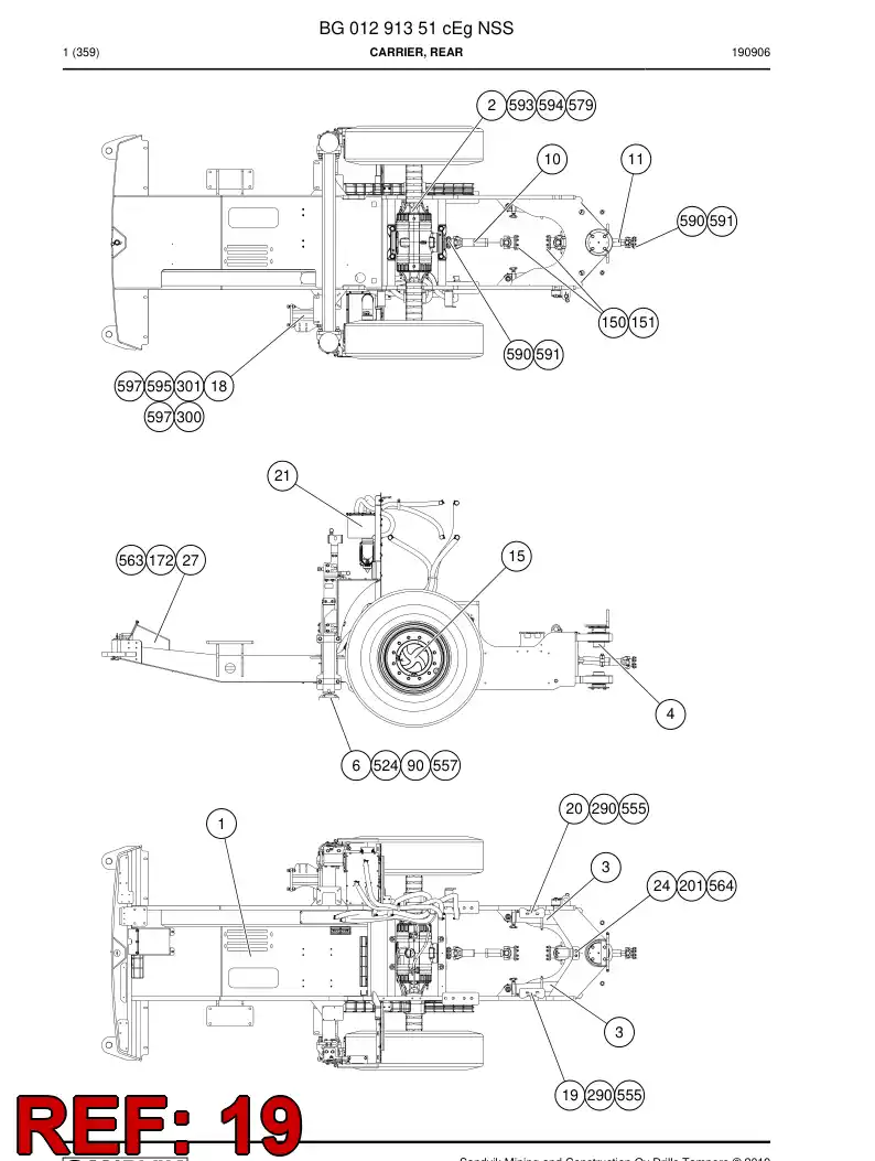 BG00603362b BG 006 033 62b Bracket - Sandvik Technical Drawing