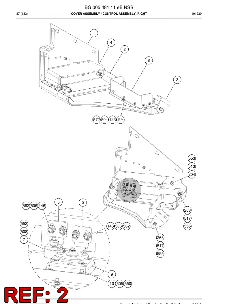 BG00604354a BG 006 043 54a assembly - Sandvik Technical Drawing
