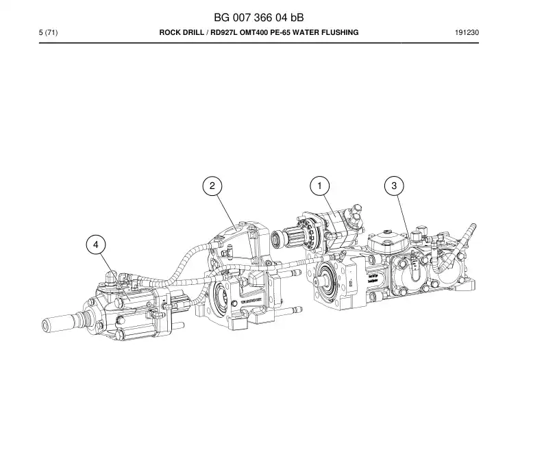 BG00606002a BG 006 060 02a Seal Kit - Sandvik Technical Drawing