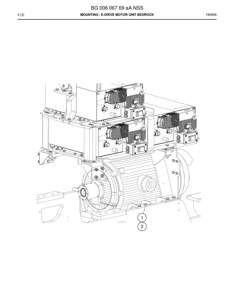 BG00606769a BG 006 067 69a Mounting - Sandvik Technical Drawing