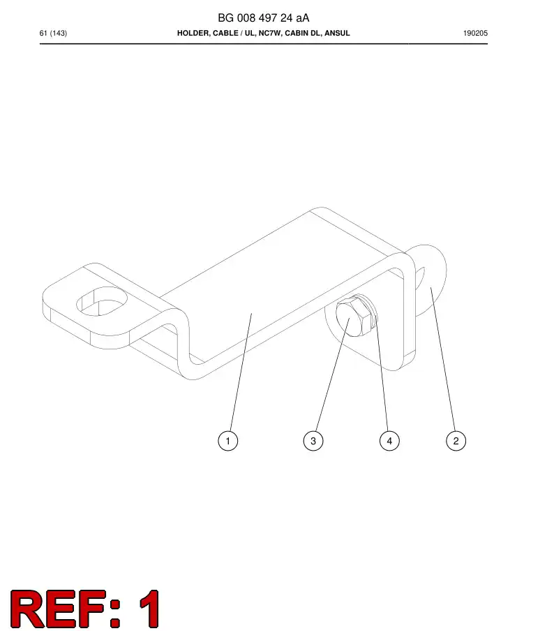 BG00608924a BG 006 089 24a Plate - Sandvik Technical Drawing