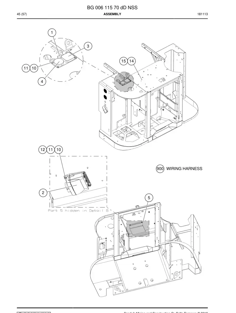 BG00611570d BG 006 115 70d Assembly - Sandvik Technical Drawing