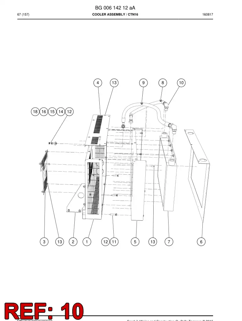 BG00614294a BG 006 142 94a Fitting - Sandvik Technical Drawing