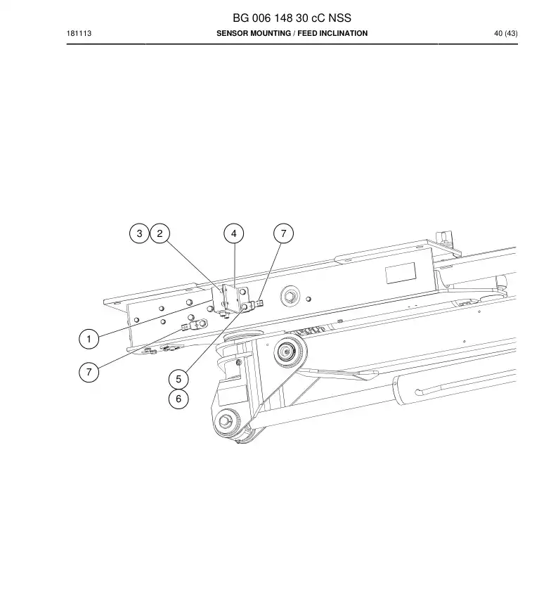 BG00614830c BG 006 148 30c Sensor Mounting - Sandvik Technical Drawing