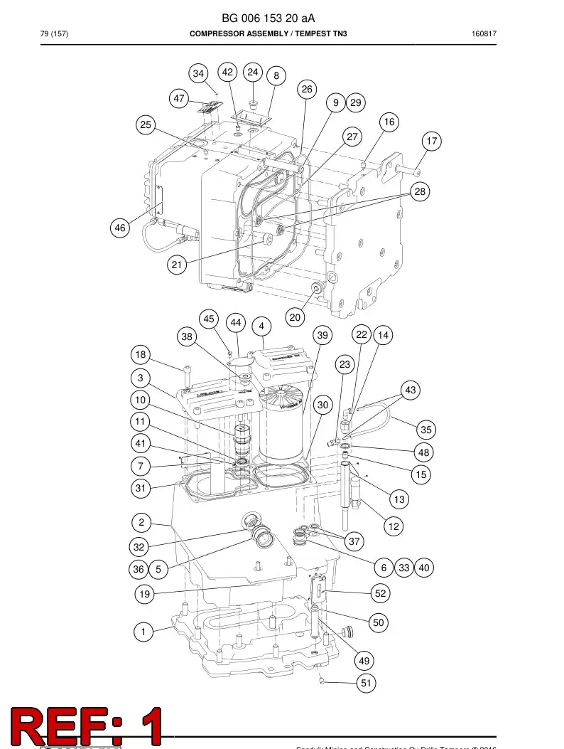 BG00616096a BG 006 160 96a Plate, End - Sandvik Technical Drawing