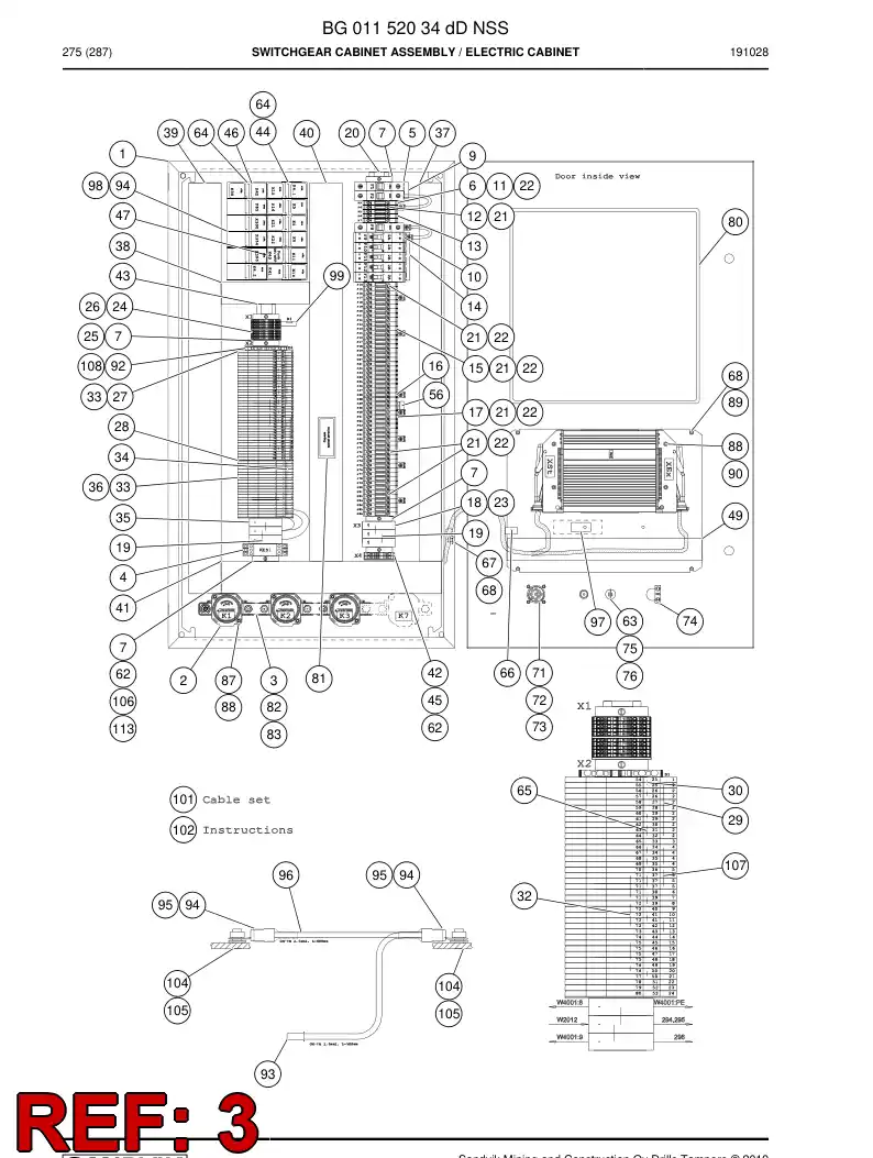 BG00618990a BG 006 189 90a Bar, Connecting - Sandvik Technical Drawing