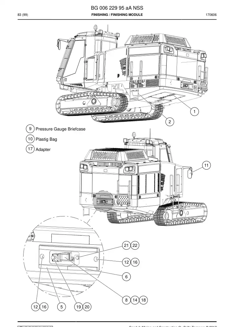 BG00622995a BG 006 229 95a Finishing - Sandvik Technical Drawing