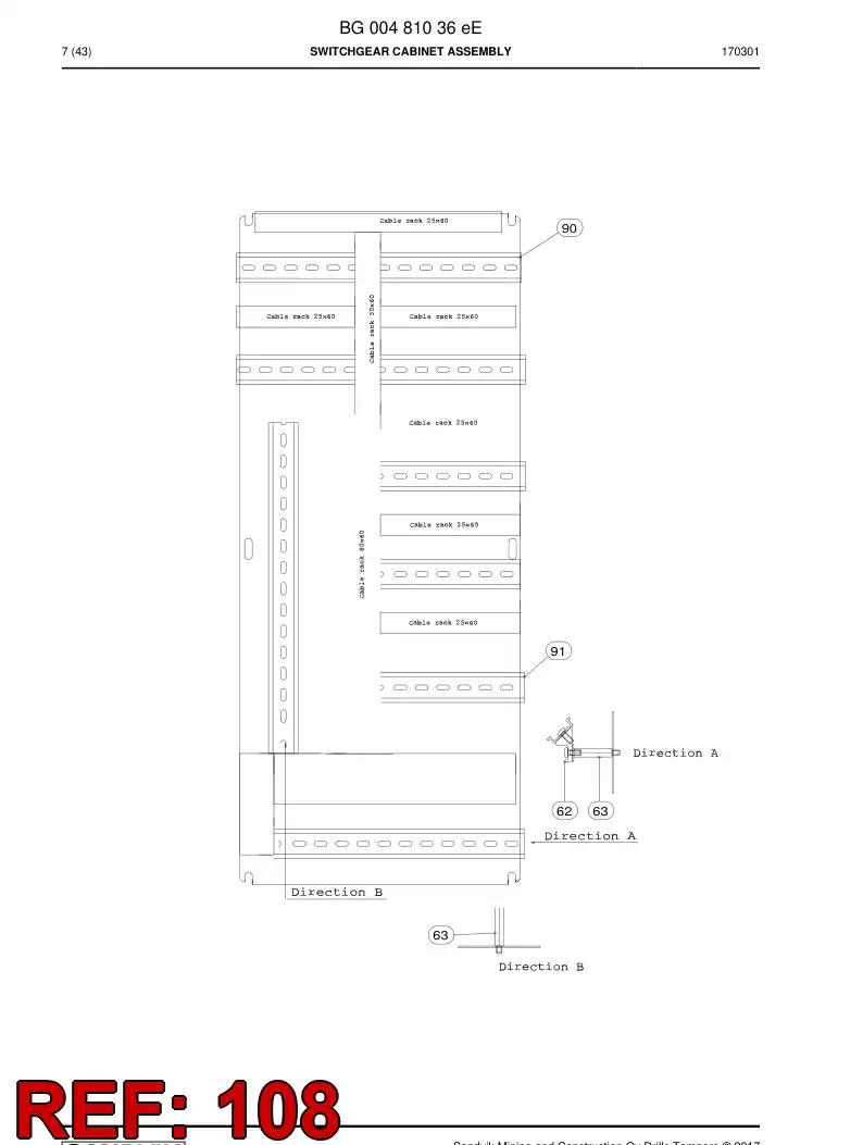 BG00623467a BG 006 234 67a Wire - Sandvik Technical Drawing