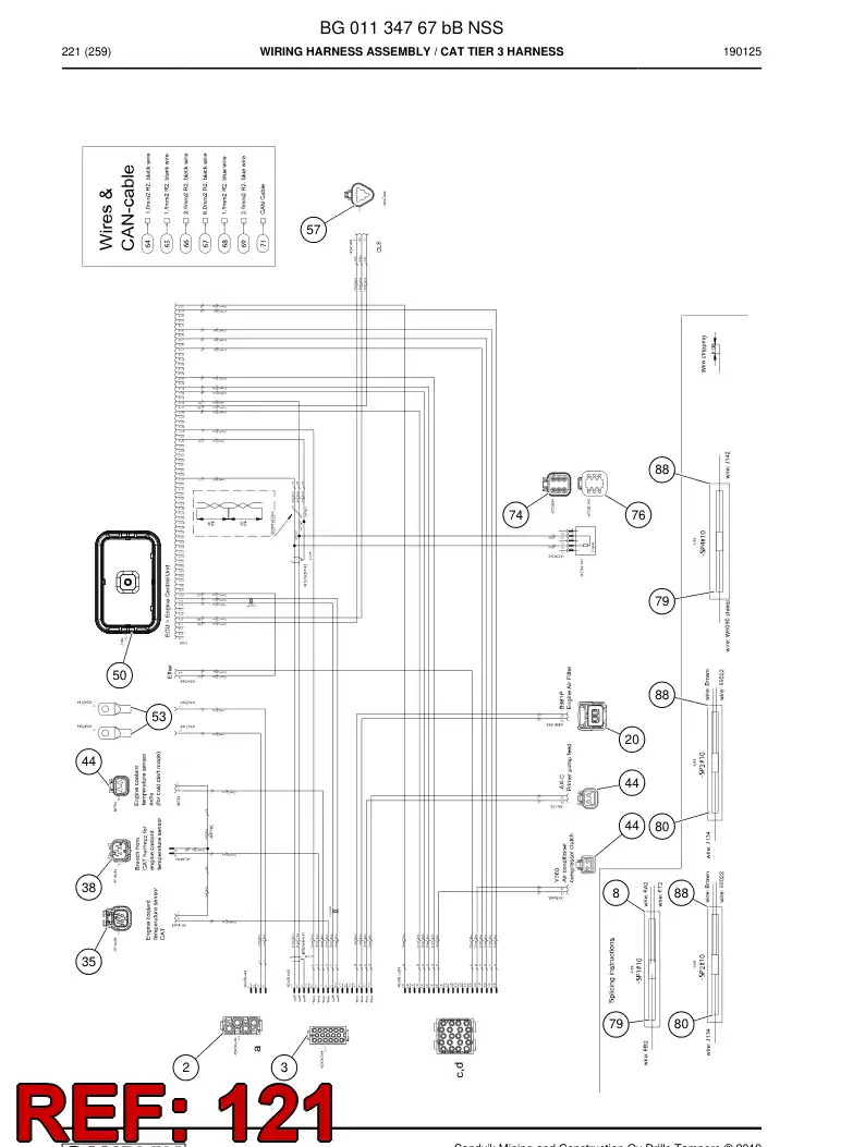 BG00623470a BG 006 234 70a Wire - Sandvik Technical Drawing