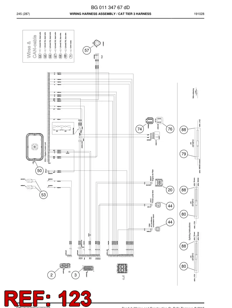BG00623471a BG 006 234 71a Wire - Sandvik Technical Drawing