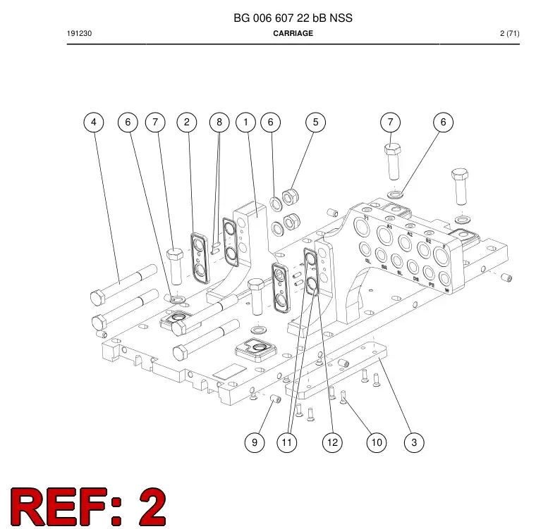BG00623550a BG 006 235 50a Plate - Sandvik Technical Drawing