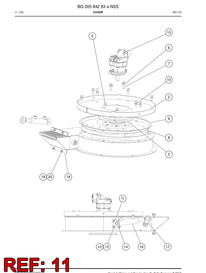 BG00623727a BG 006 237 27a Shaft - Sandvik Technical Drawing