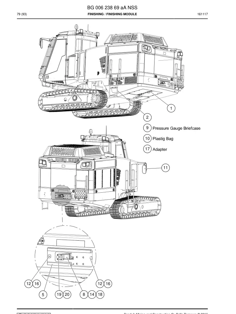 BG00623869a BG 006 238 69a Finishing - Sandvik Technical Drawing