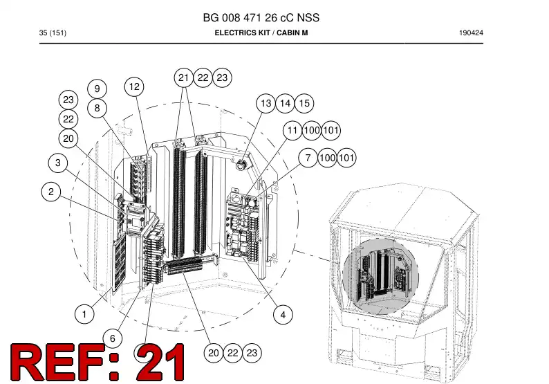 BG00624291a BG 006 242 91a Strip, Terminal - Sandvik Technical Drawing
