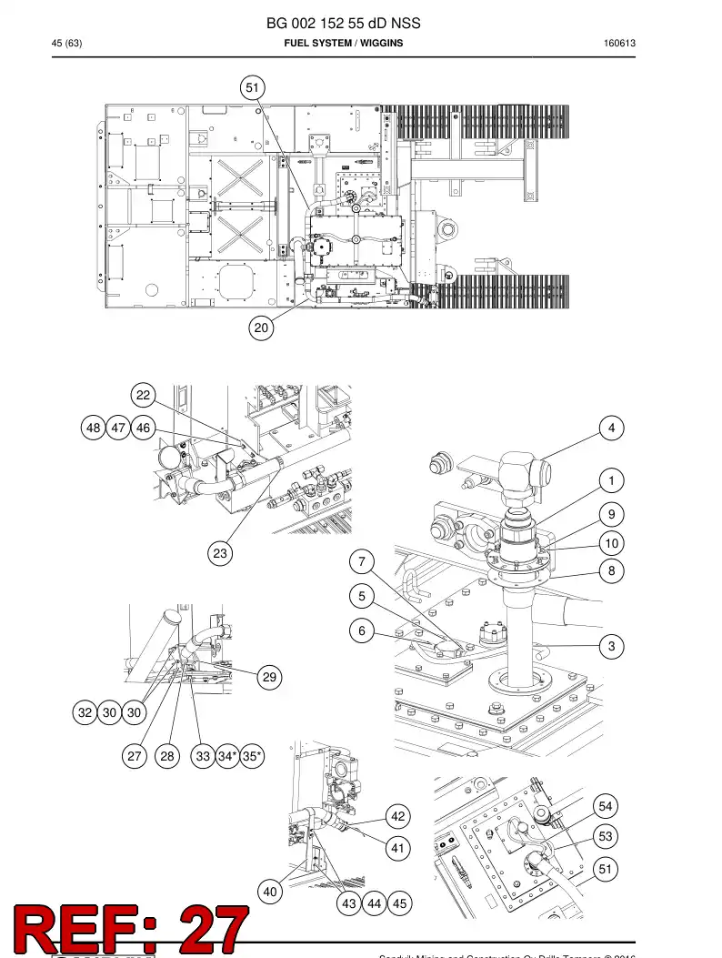 BG00624755a BG 006 247 55a Plate - Sandvik Technical Drawing