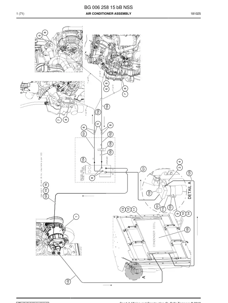 BG00625764a BG 006 257 64a Valve, Water - Sandvik Technical Drawing