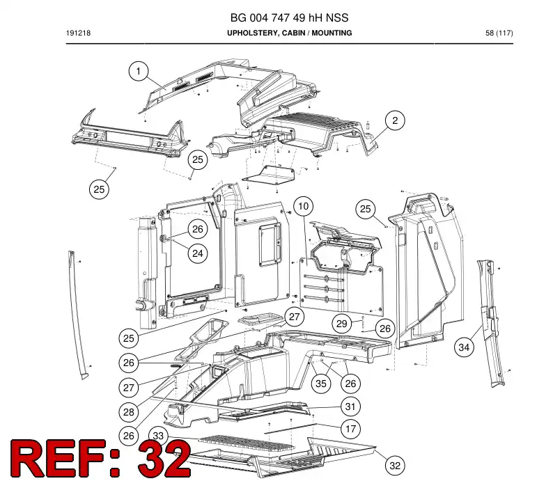 BG00626318d BG 006 263 18d Carpet - Sandvik Technical Drawing