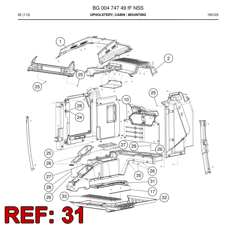 BG00626320a BG 006 263 20a Carpet - Sandvik Technical Drawing