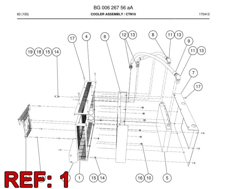 BG00627492a BG 006 274 92a Housing - Sandvik Technical Drawing