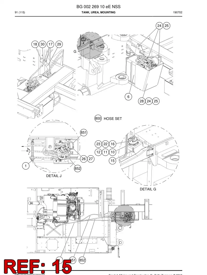 BG00634321a BG 006 343 21a Bracket - Sandvik Technical Drawing