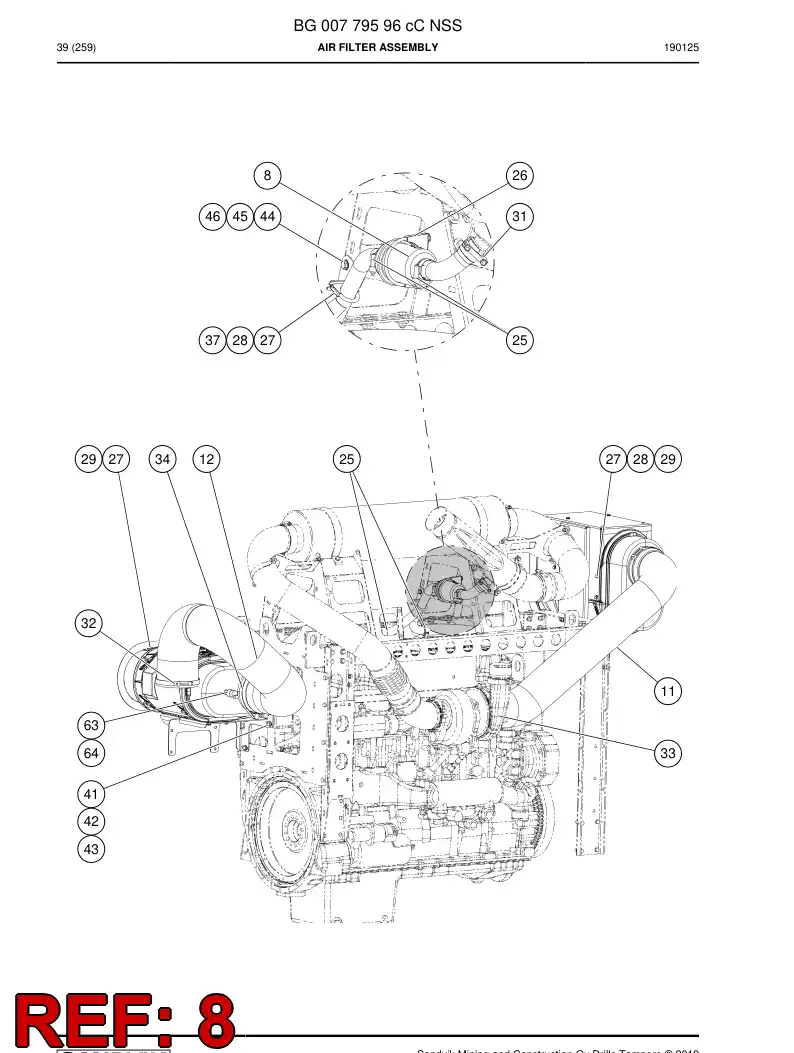 BG00635052a BG 006 350 52a Valve, Check - Sandvik Technical Drawing
