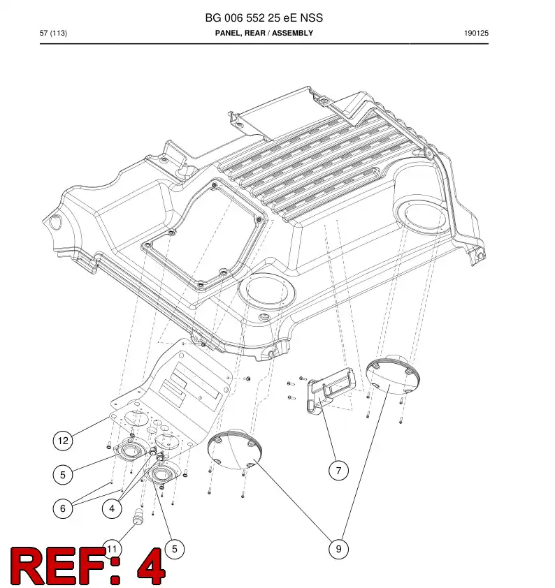 BG00635156a BG 006 351 56a Switch - Sandvik Technical Drawing