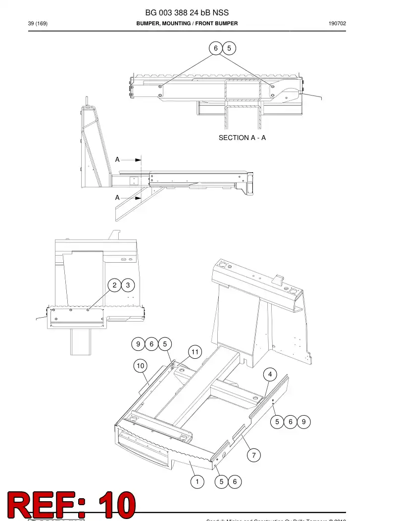 BG00635346a BG 006 353 46a Plate - Sandvik Technical Drawing