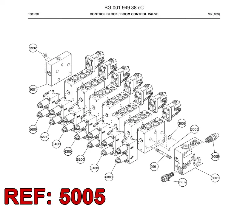 BG00636187b BG 006 361 87b Valve, Pressure Relief - Sandvik Technical Drawing