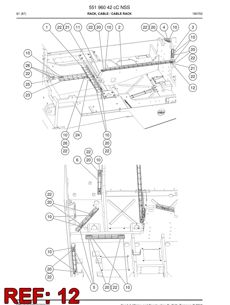 BG00636913a BG 006 369 13a Bracket - Sandvik Technical Drawing
