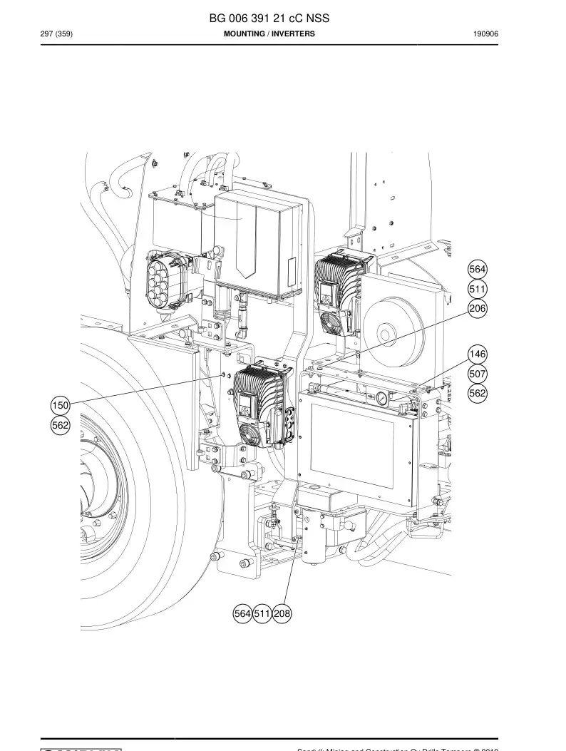 BG00639121c BG 006 391 21c Mounting - Sandvik Technical Drawing