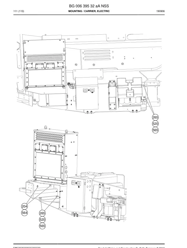BG00639532a BG 006 395 32a Mounting - Sandvik Technical Drawing