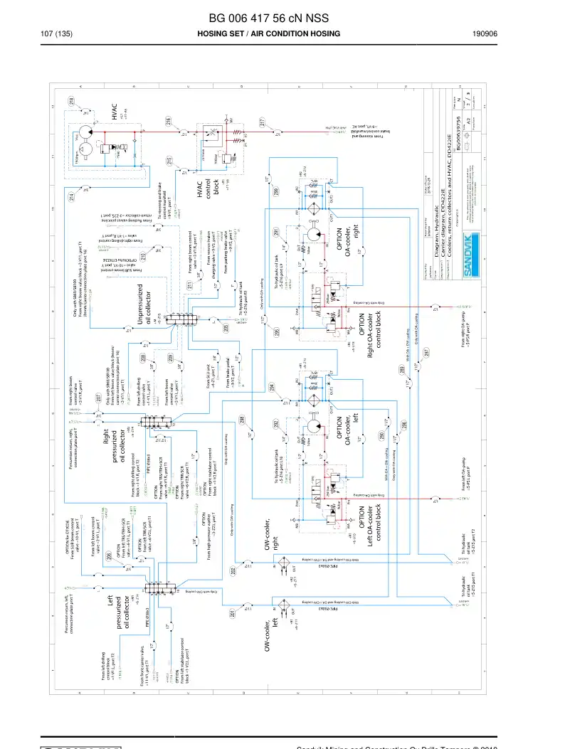 BG00641756c BG 006 417 56c Hosing Set - Sandvik Technical Drawing