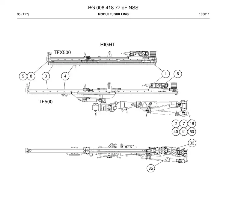 BG00641877e BG 006 418 77e Module, Drilling - Sandvik Technical Drawing