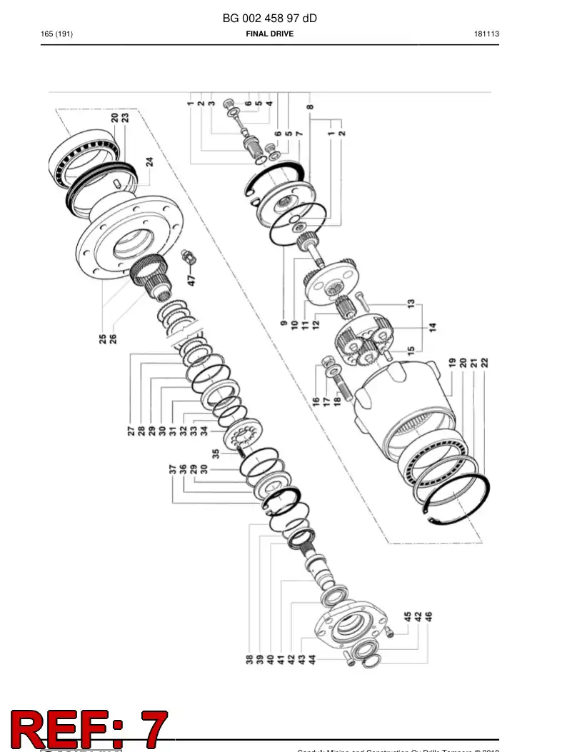 BG00642980a BG 006 429 80a Circlip - Sandvik Technical Drawing