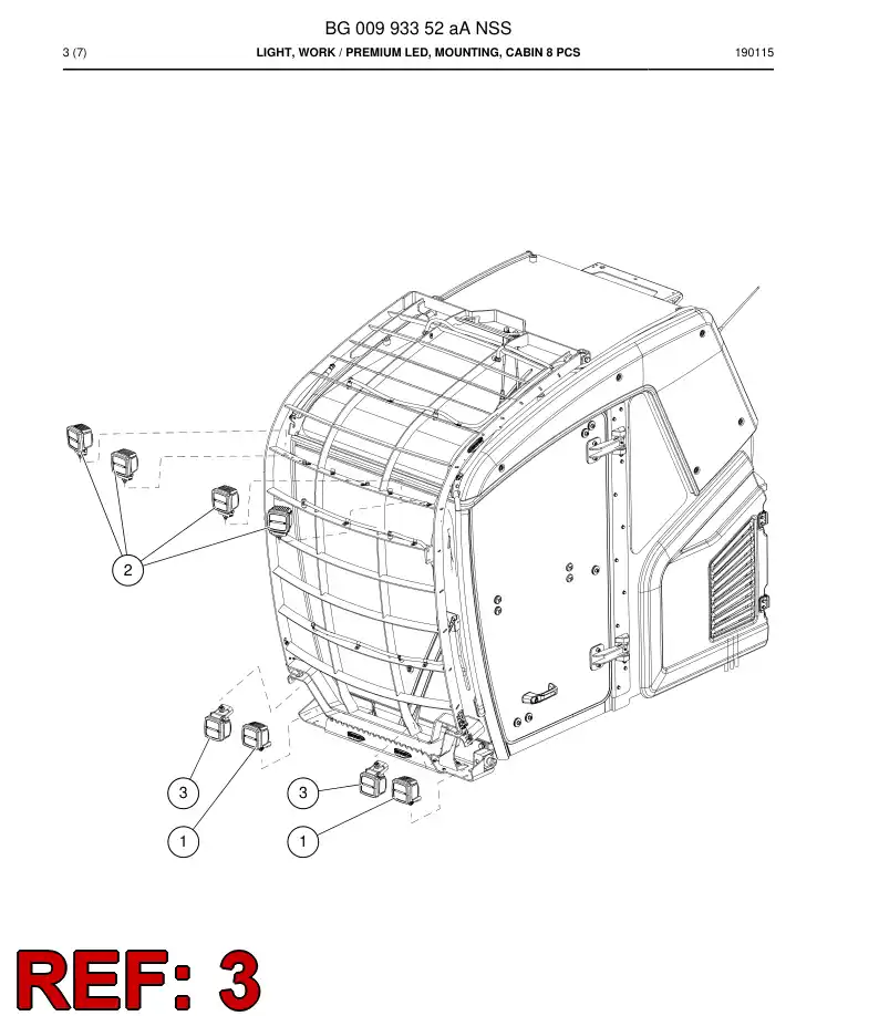 BG00643027b BG 006 430 27b Light, Led - Sandvik Technical Drawing