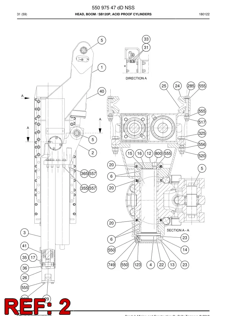 BG00643924a BG 006 439 24a Assembly - Sandvik Technical Drawing