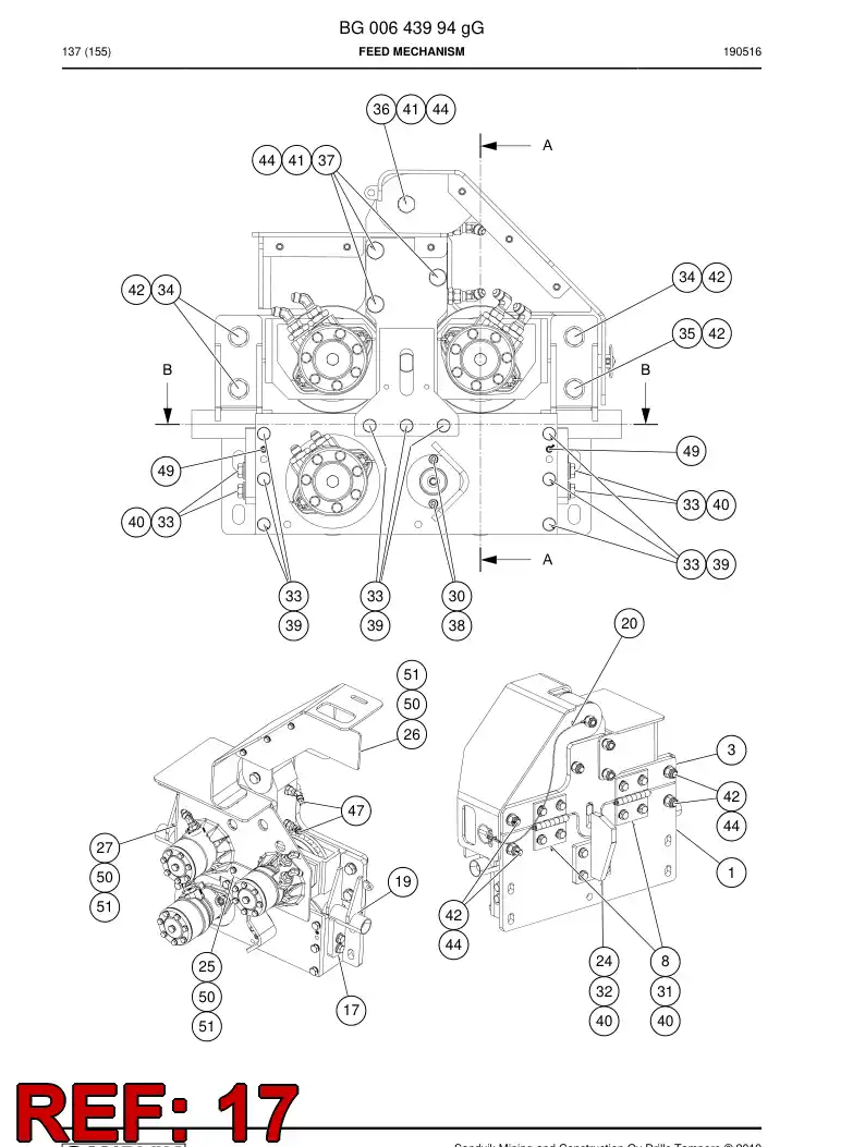 BG00644888a BG 006 448 88a Plate, Guide - Sandvik Technical Drawing