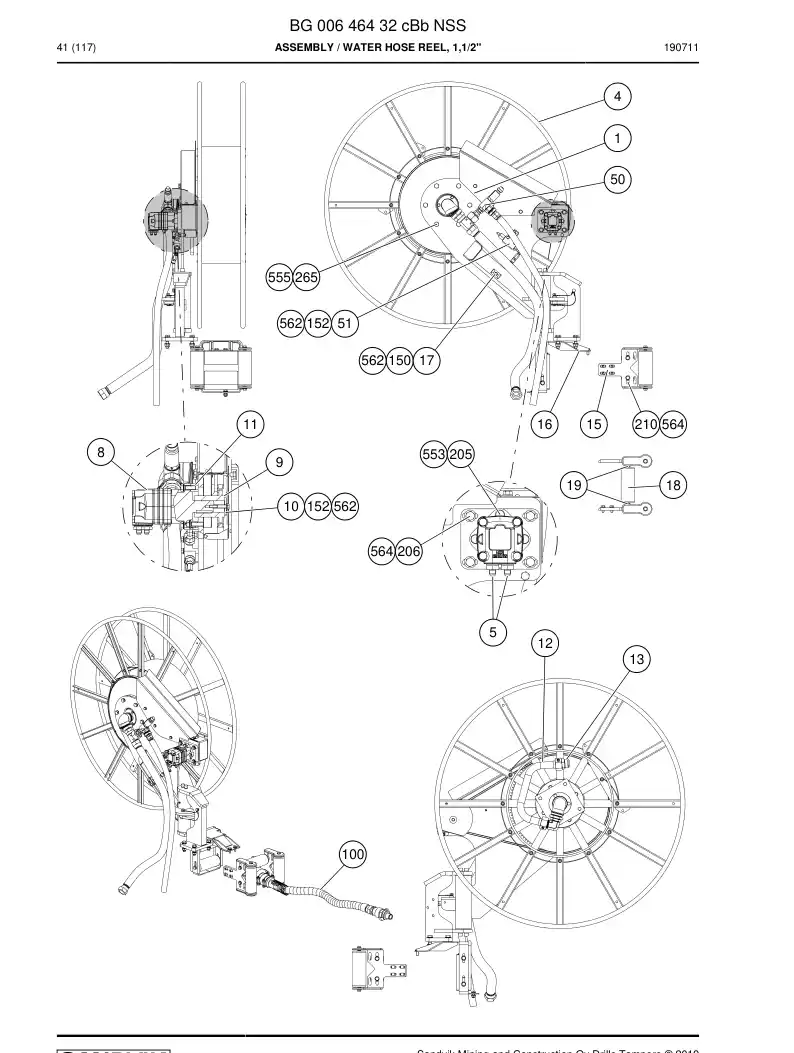 BG00646432c BG 006 464 32c Assembly - Sandvik Technical Drawing
