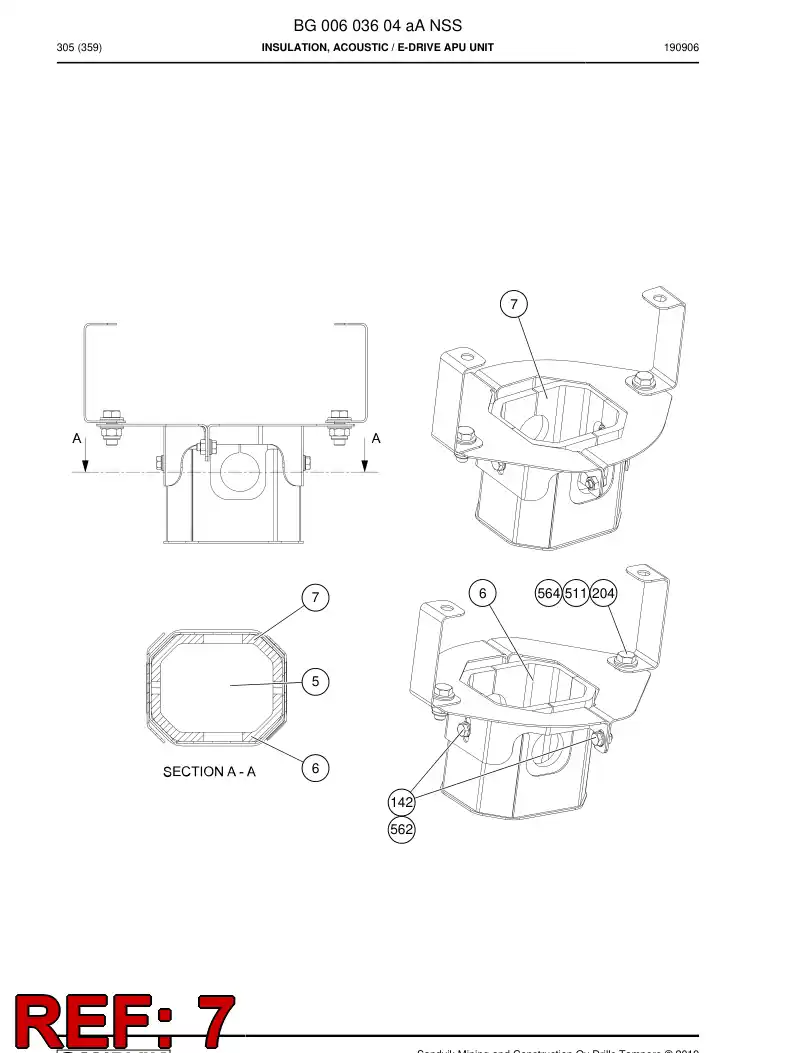 BG00646540a BG 006 465 40a Insulation - Sandvik Technical Drawing