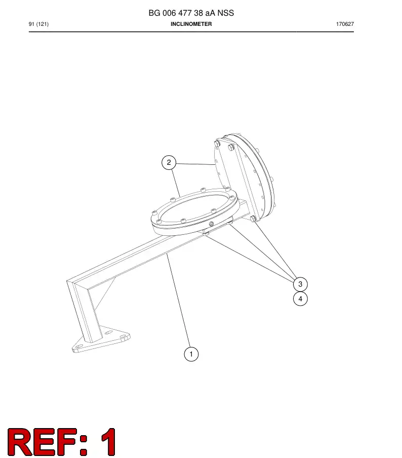 BG00647846a BG 006 478 46a Bracket - Sandvik Technical Drawing