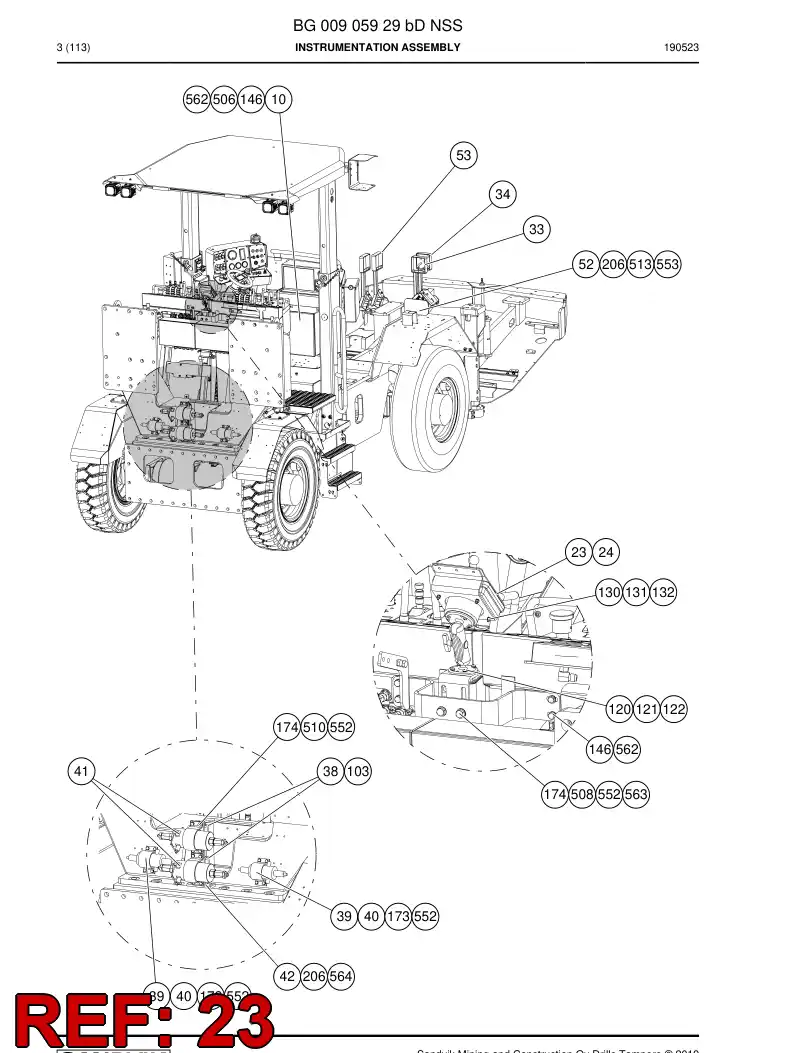 BG00648150a BG 006 481 50a Bracket, Mounting - Sandvik Technical Drawing