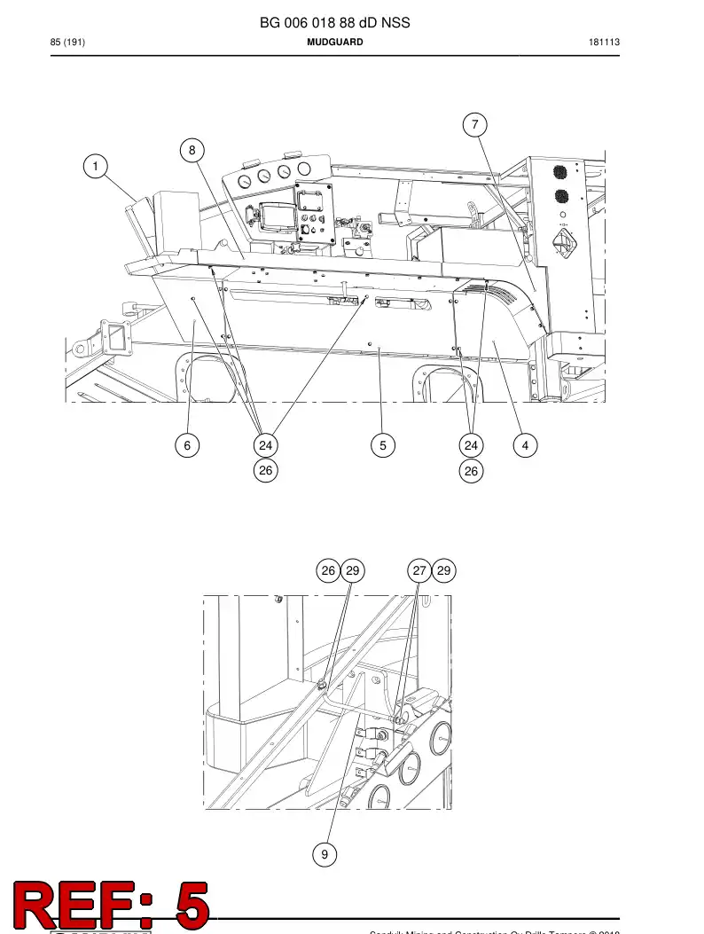 BG00648974a BG 006 489 74a Plate, Cover - Sandvik Technical Drawing