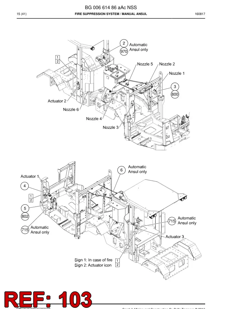 BG00648997a BG 006 489 97a Tank Assembly, Fluid, Fire Extinguisher - Sandvik Technical Drawing