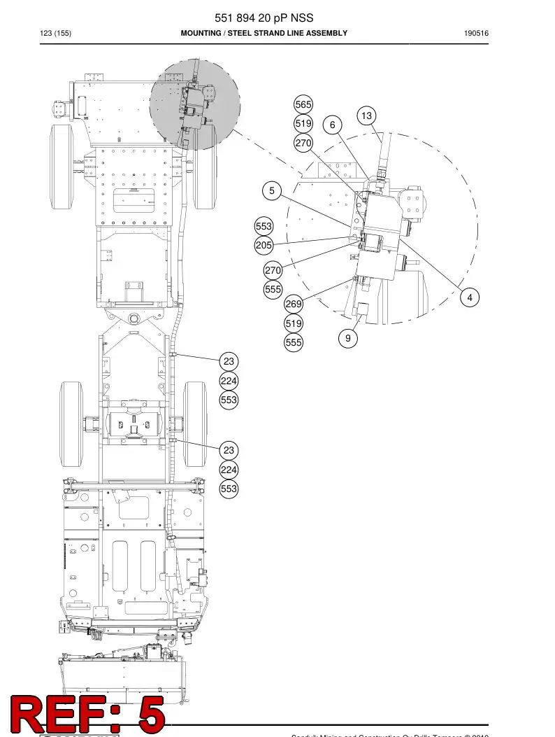 BG00649370a BG 006 493 70a Bracket - Sandvik Technical Drawing