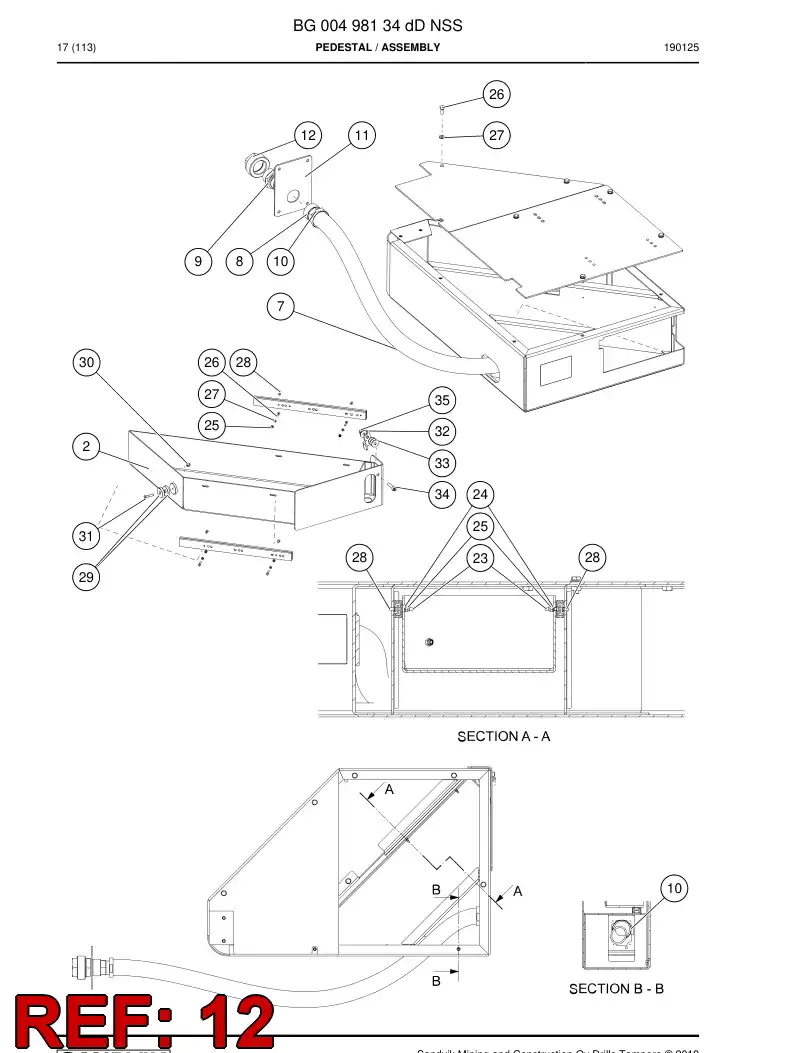 BG00649380a BG 006 493 80a Plug - Sandvik Technical Drawing