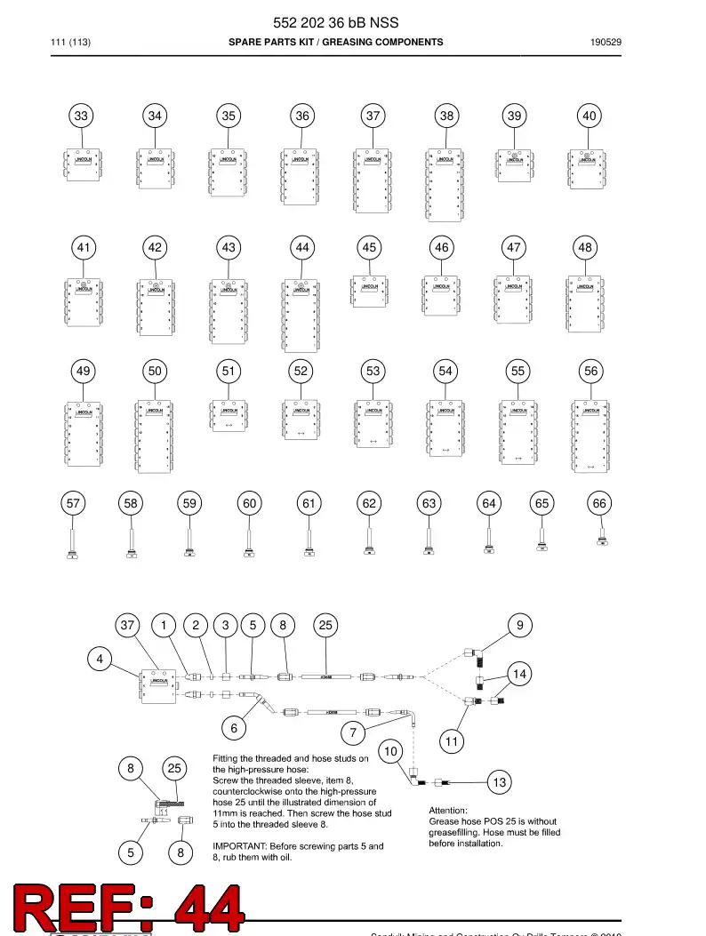 BG00651107a BG 006 511 07a DISTRIBUIDOR - Sandvik Technical Drawing