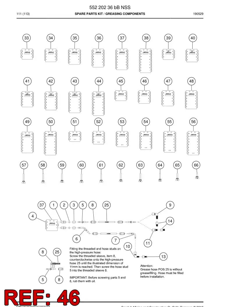 BG00651219a BG 006 512 19a DISTRIBUIDOR - Sandvik Technical Drawing