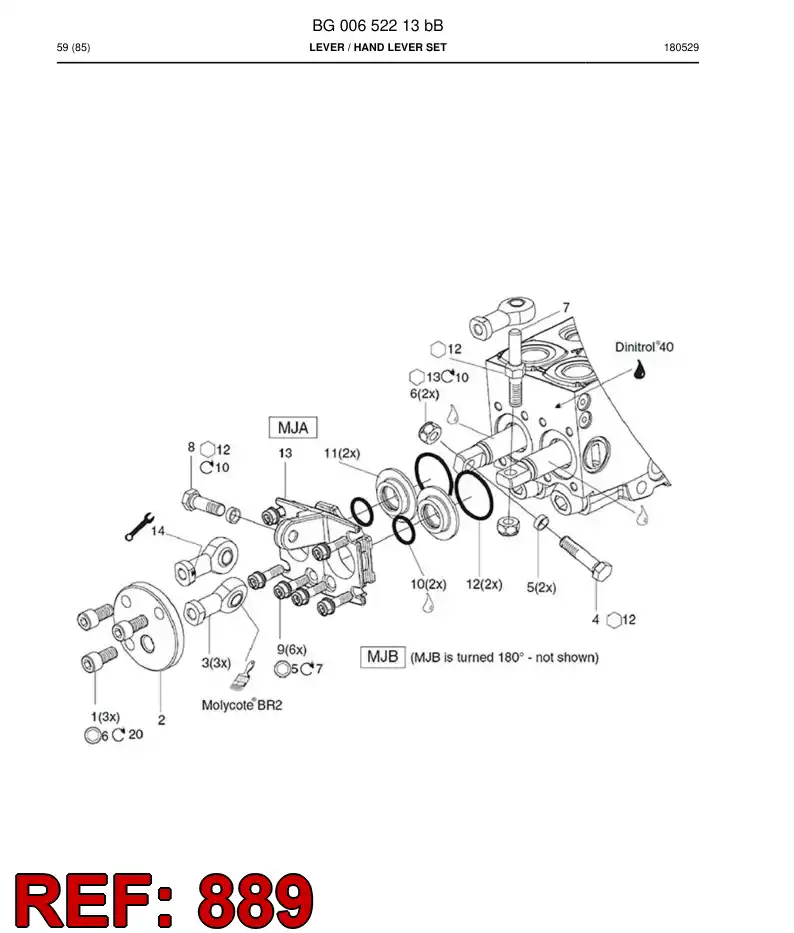 BG00652210b BG 006 522 10b Bracket - Sandvik Technical Drawing