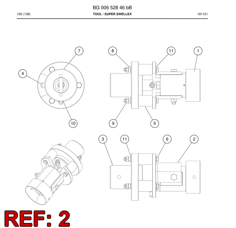 BG00652622b BG 006 526 22b Clip - Sandvik Technical Drawing